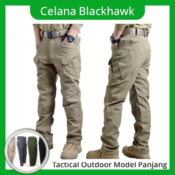 Celana Pria Slim Fit Celanataktikal Celanapanjang Celanablackhawk Celan  YB594 Celana Tactical Panj