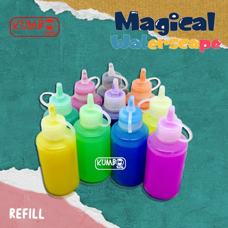 Mainan Edukasi Anak Magical Waterscape Refill Gel dan Serbuk Penggumpal