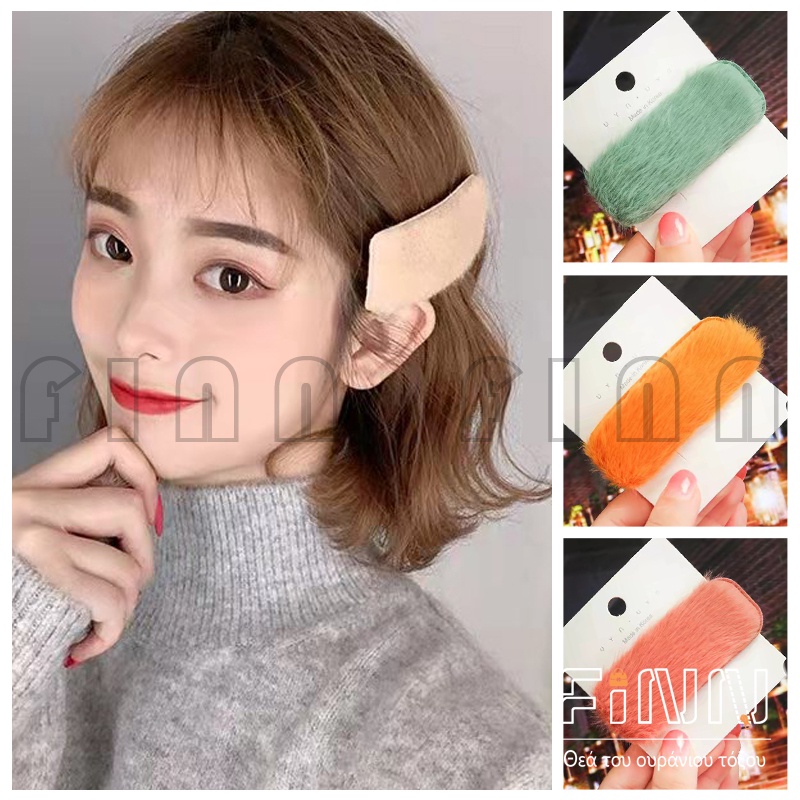 Jepit rambut wanita / beludru imitasi anak-anak / aksesoris wanita/ jepit rambut bulu warna-warni / aksesoris mode / jepit rambut