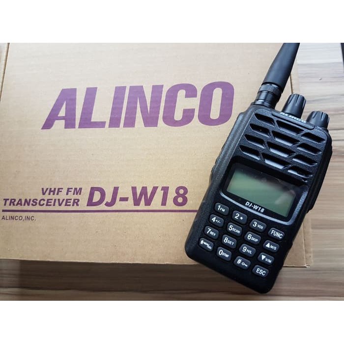 Alinco DJ-W18 HT VHF Waterproof Ori Garansi Handie Talkie DJ W18 DJW18