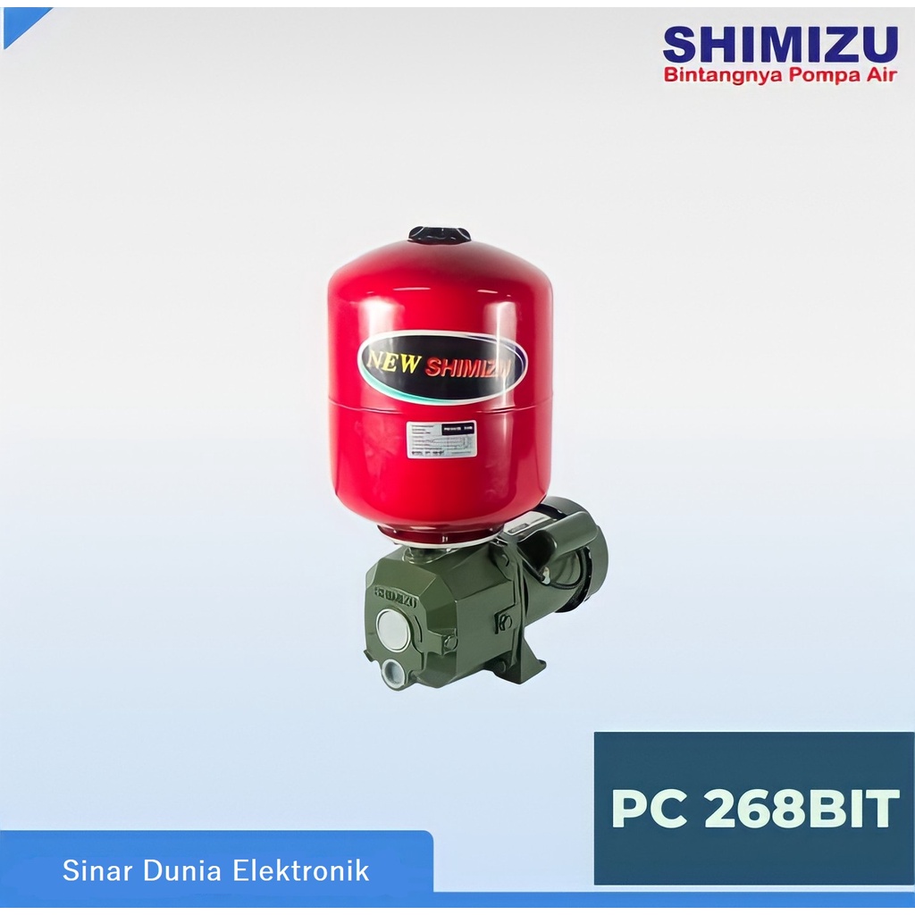 Pompa Air JET PUMP SHIMIZU - PC 268 BIT - 250 WATT - Plus Tank Tabung