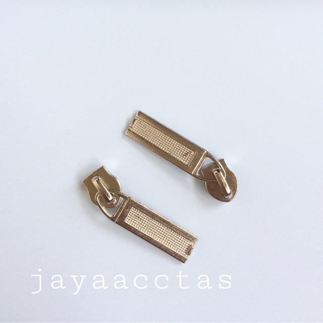 Kepala resleting tas coil no 5 model jagung nikel
