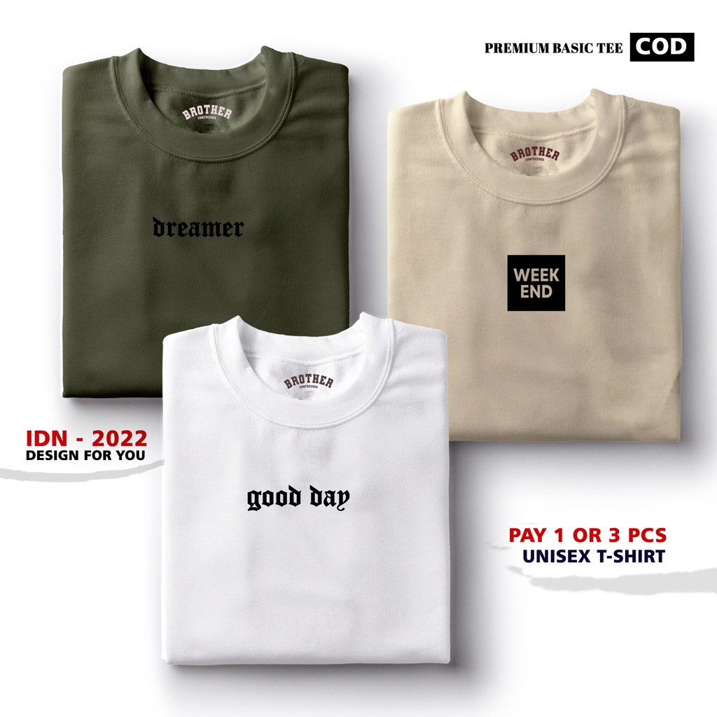 BUY 1 OR 3 PCS ( PROMO COD ) BROTHER STORE / Kaos Distro100% Catoon Combed 30s /ArticelBGWE