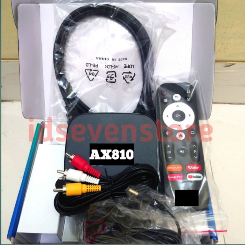 Jual Android TV Box Akari ax810 Unlock 4K Remote Voice & Netflix