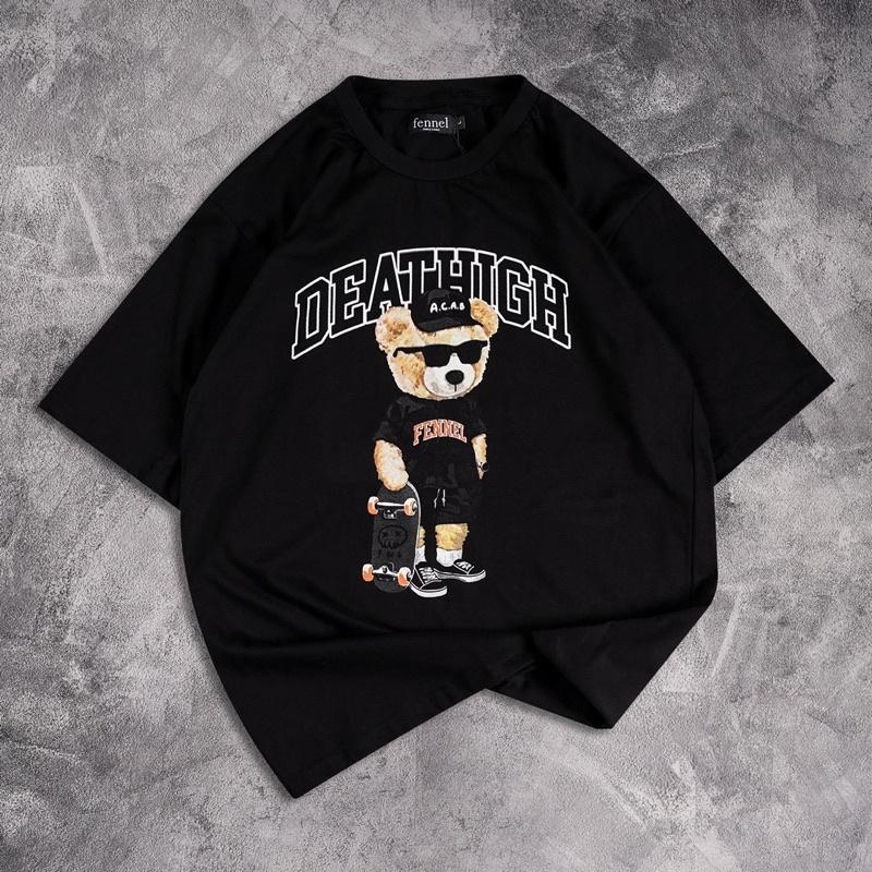 GSC - Baju OVERSIZE BAD HABBITS FONT / Kaos Oversize Terbaru-DEATHIGH hitam