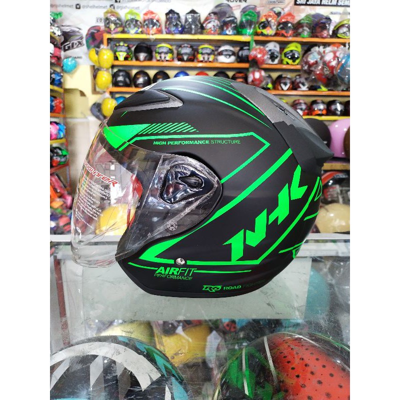 Helm NHK R6 airfit green doff