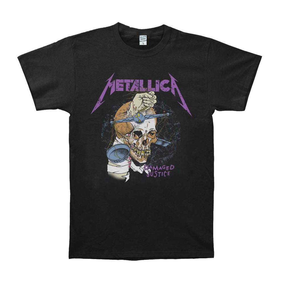 Kaos band metallica damaged justice Shopee Indonesia Kaos band metallica damaged justice Shopee Indonesia