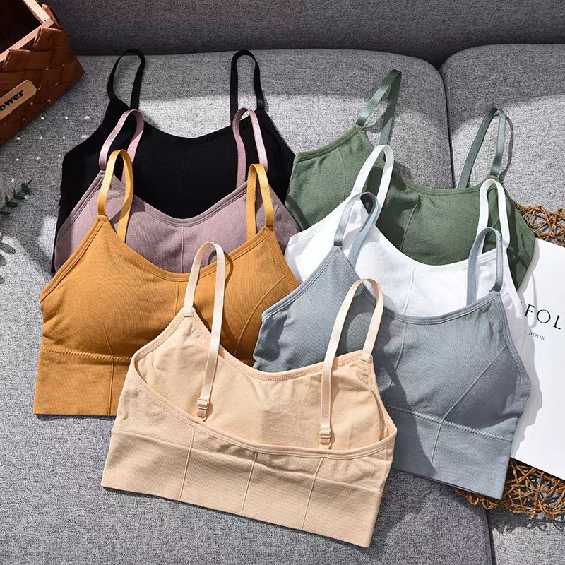 Godiva96 - BRA 110 PAKAIAN WANITA POLOS YOGA / PUSH UP SPORT BRA TANPA KAWAT