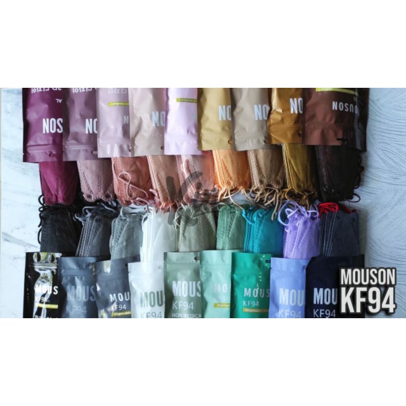 [WARNA LENGKAP ] MASKER Mouson KF94 10pc packing random dr pusat