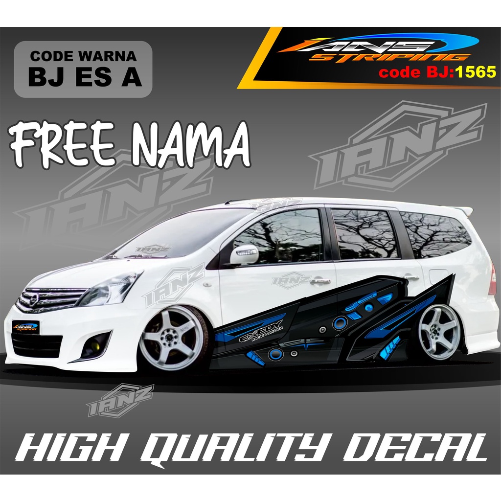 STIKER MOBIL GRAND LIVINA NEW DESAIN / STIKER MOBIL ALPHARD / STIKER MOBIL AVANZA / DECAL STIKER MOBIL XENIA / STIKER MOBIL