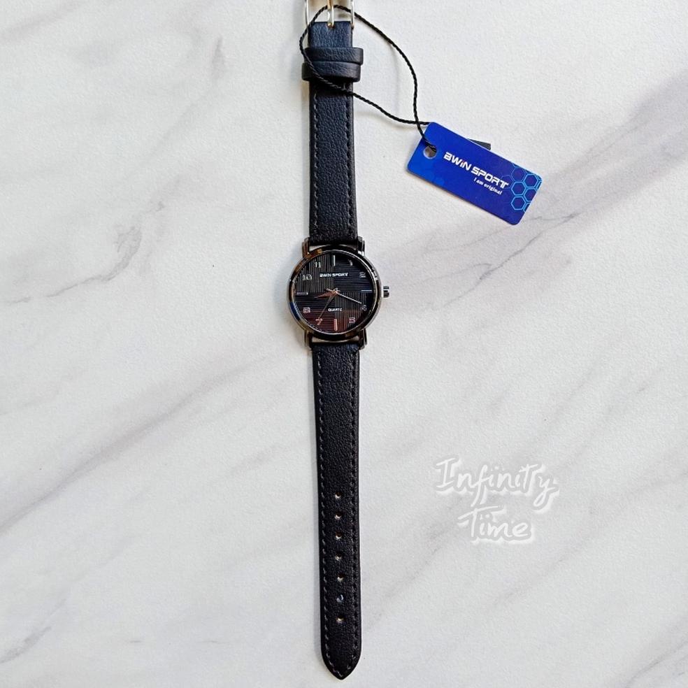 9P4 Jam Tangan Cewek Awin Bwin Sport M1023G M1023L Analog ap Leather Kualitas Original, Untuk Motif 