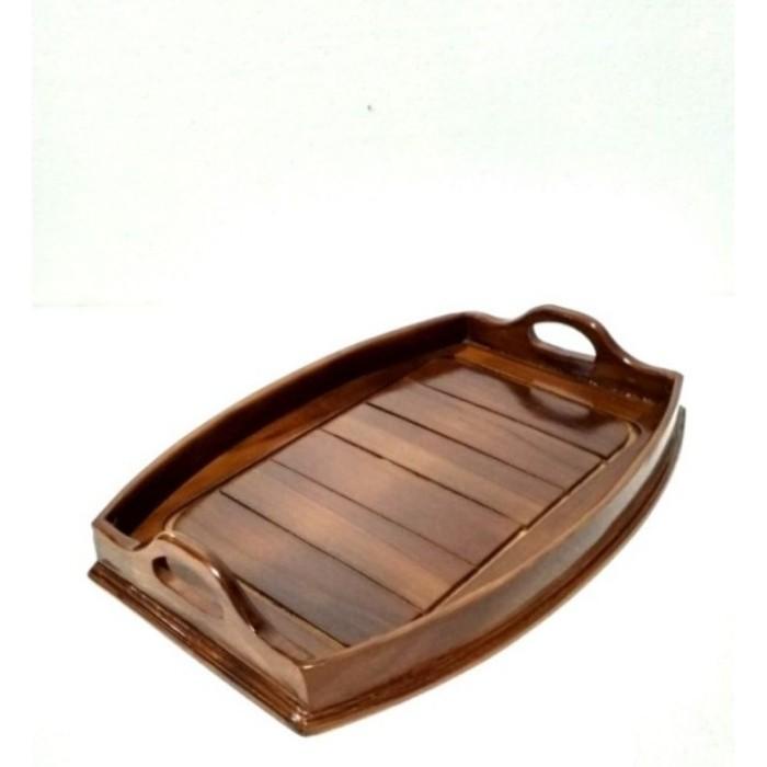 Nampan Nampan Baki Kayu Jati Oval