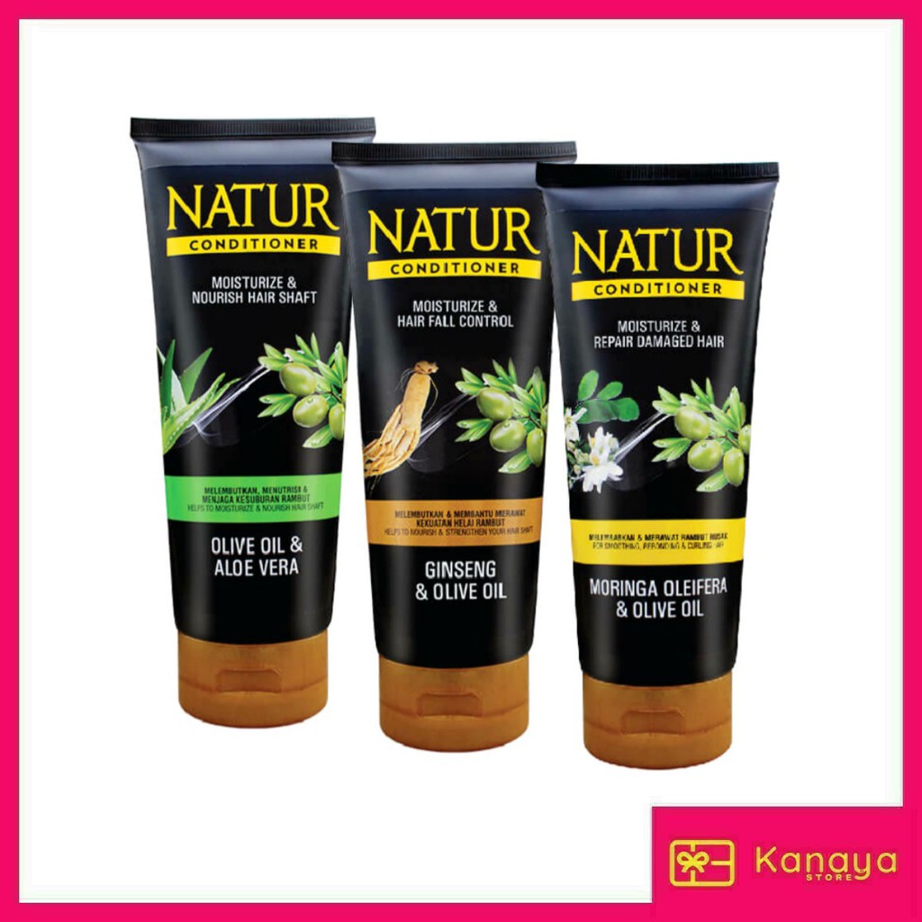 (BISA COD) Natur Conditioner - Kondisioner Rambut 165ml