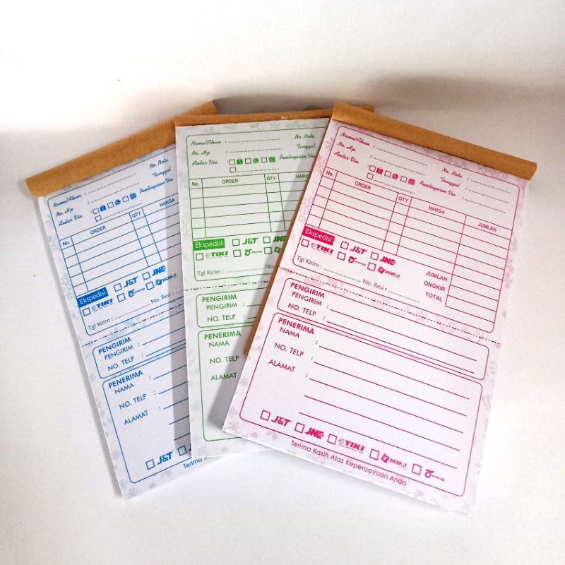 

NOTA PENGIRIMAN OLSHOP/NOTA 2 IN 1/NOTA OLSHOP