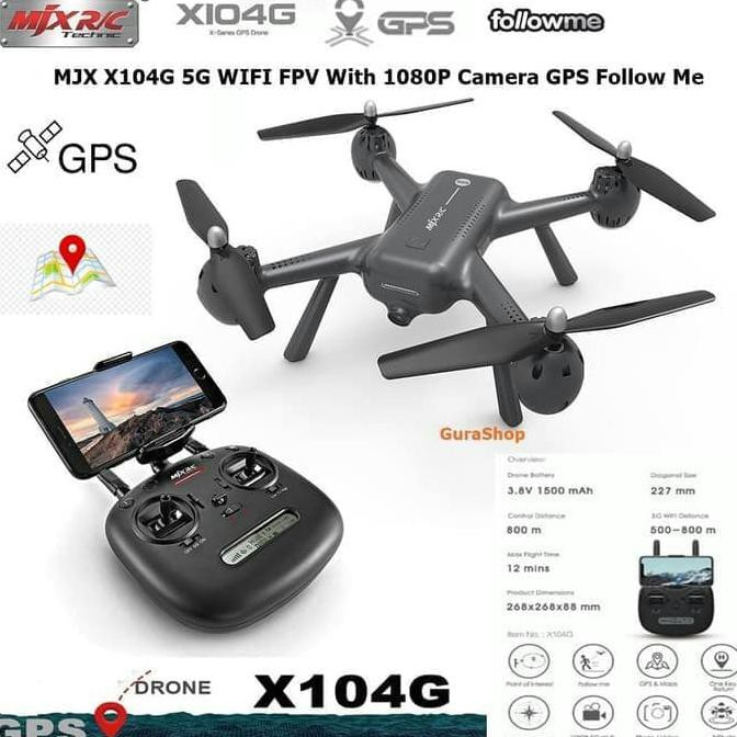 Mjx x104g Double gps 1080pixel kamera HD