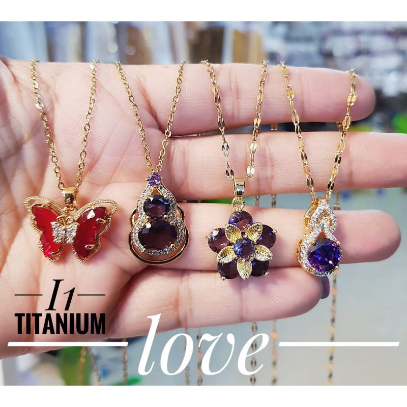 TiTanium kalung wanita AT2