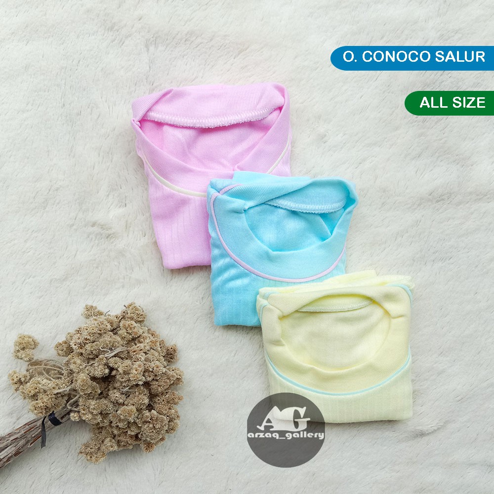 6 Pcs - OBLONG CONOCO SALURWARNA |  kaos bayi murah new born berkualitas | Baju bayi murah-1