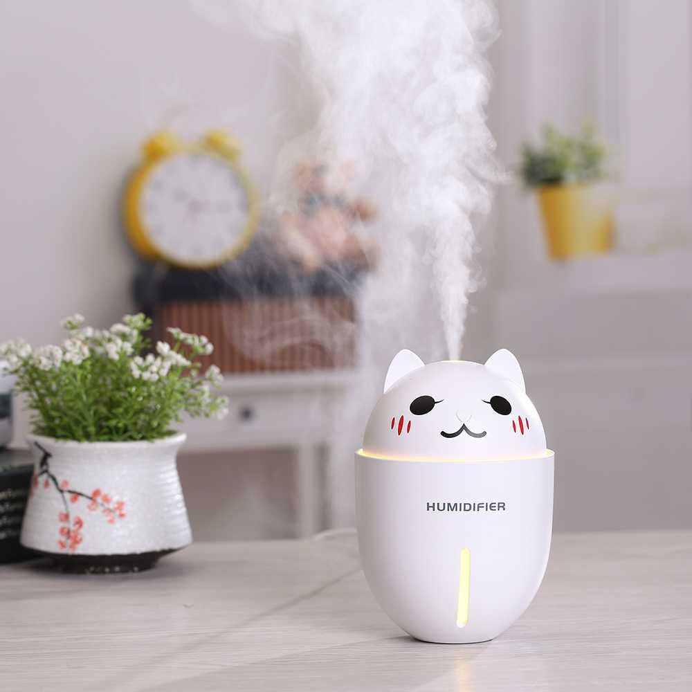 Taffware Cute Pet Humidifier 3 in 1 + LED Light + USB Fan - HUMI H1 [Biru]