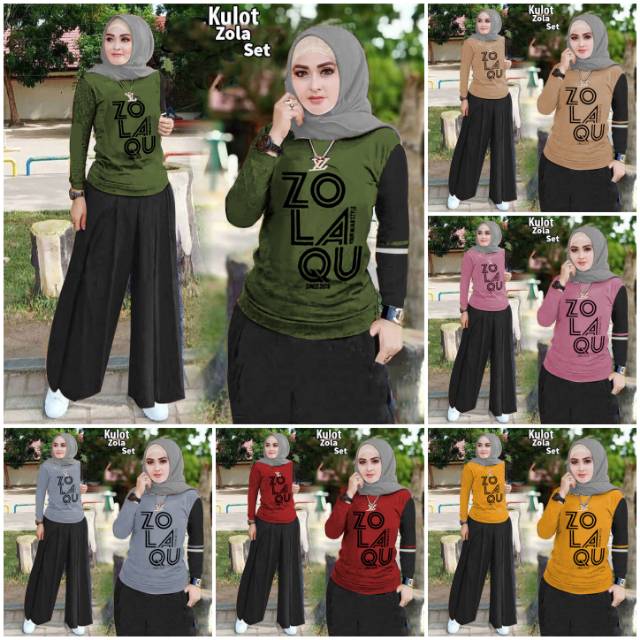 REOFST - stelan kulot zola setelan kulot zola ST KULOT ZOLA SET ZOLAKULOT