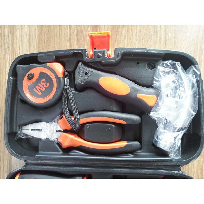 Obeng Set Perkakas Toolbox Tang Palu Obeng Cutter Meteran 8 in 1