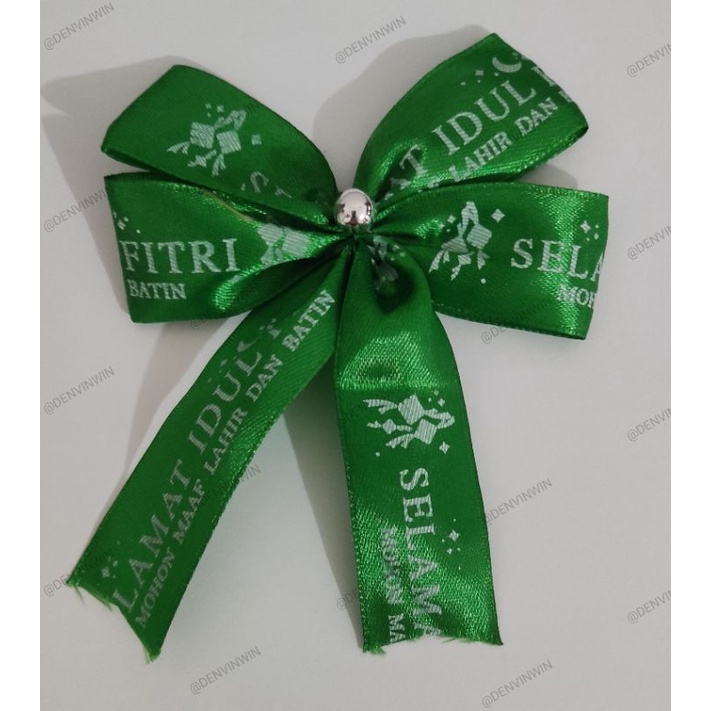 

Pita Hias Idul Fitri Satin Hijau Daun