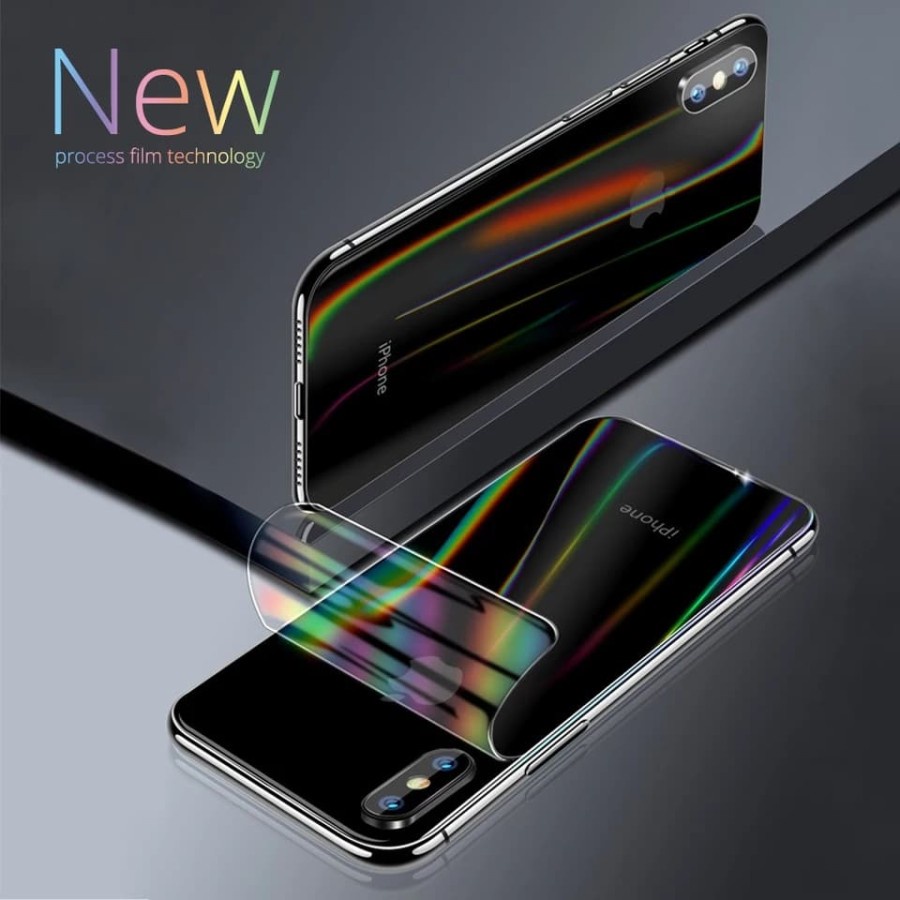 OPPO A57 2022 OPPO A16K ANTI GORES BELAKANG SKIN AURORA MOTIF TRANSPARAN GARSKIN PELANGI ANTI JAMUR PELINDUNG BELAKANG