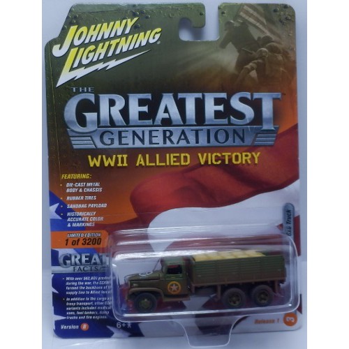Johnny Lightning  1/87 The Greatest Generation WWII - GMC CCKW 2 1/2 Ton 6x6 truck