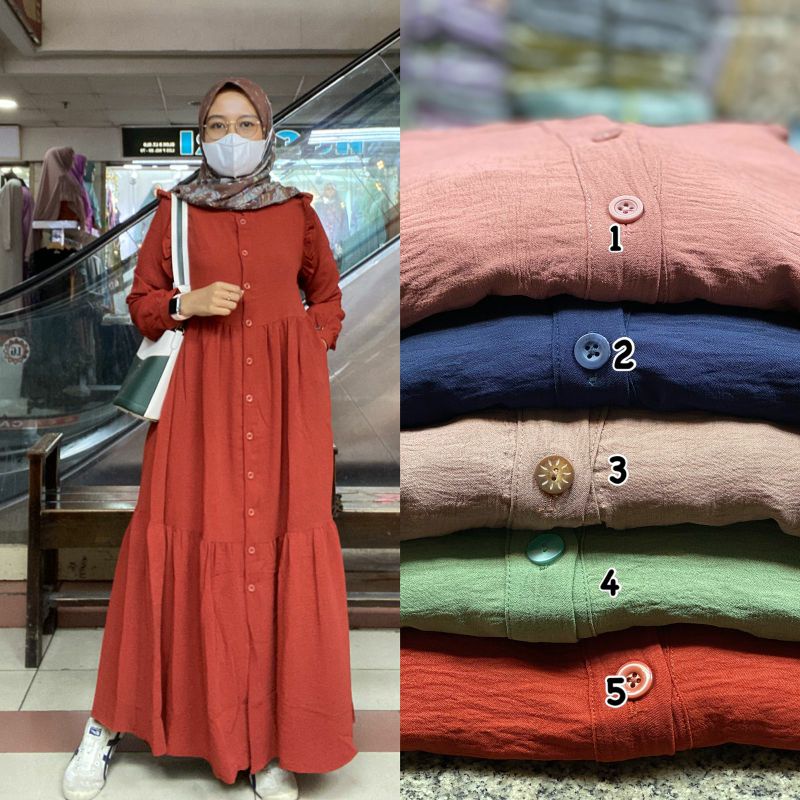 Olivia Mj CP Danira Dress Premium Gamis Airflow