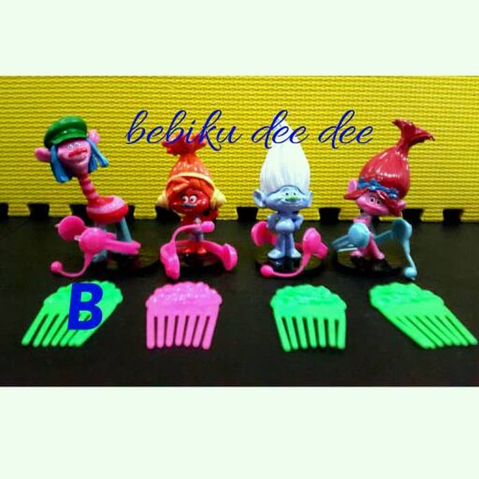 Eggs Trolls/Trolls Egg/Miniatur/Pajangan/Hiasan Kue/Mainan Anak Trolls