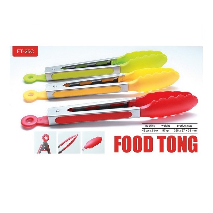 【GOGOMART】Alat Penjepit Makanan / Jepit Sayur Cake Food Tong - FT 25C