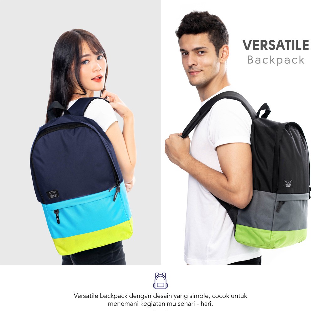 HEYLOOK Project - Tas Ransel Pria Wanita Backpack VERSATILE Tas Punggung Tas Laptop Sekolah Kuliah