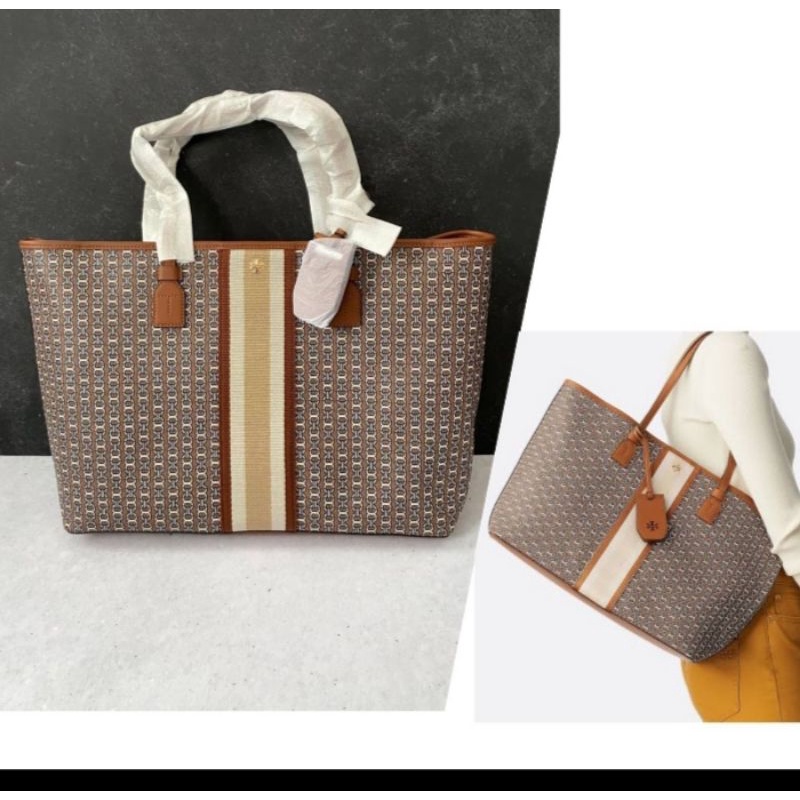 Torry burch gemini link kanvas tote bag