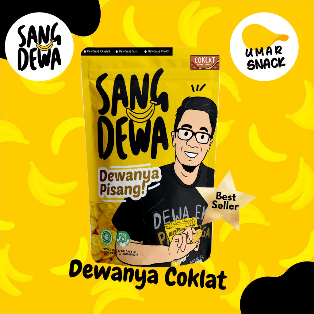 

Keripik Pisang SANG DEWA TERLARIS Rasa Coklat