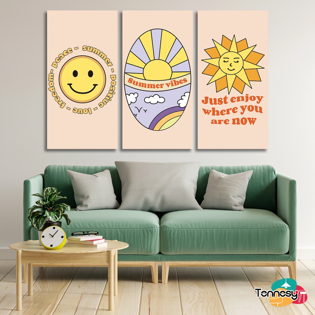 TENNESY HIASAN DINDING QUOTE SUMMERVIBE MOTIVATION 10X20 CM WALL DECOR PAJANGAN KAYU POSTER DEKORASI DINDING RUMAH KAMAR TIDUR