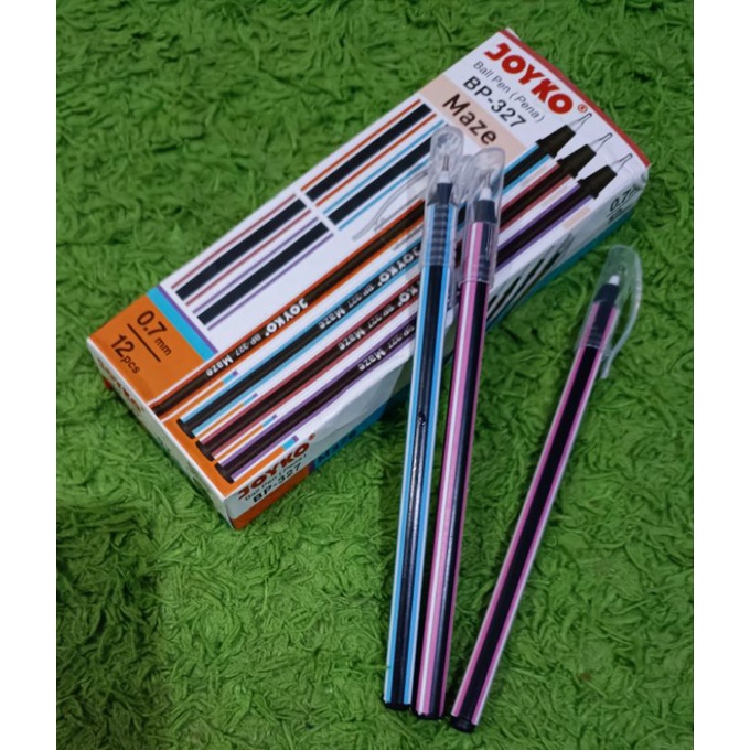 

Joyko Ball Pen (Pena) BP-327 Maze 0,7 mm Pulpen Pena Hitam Harga Satuan