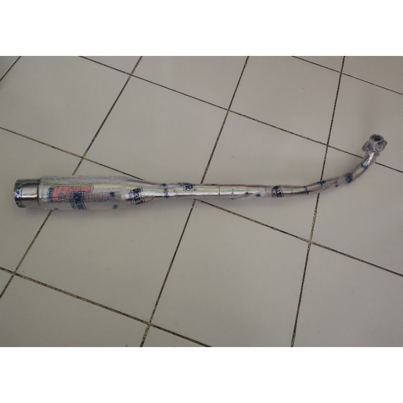 Knalpot Beat Jupiter Satria Racing KALIBER Ahau Full Chrome