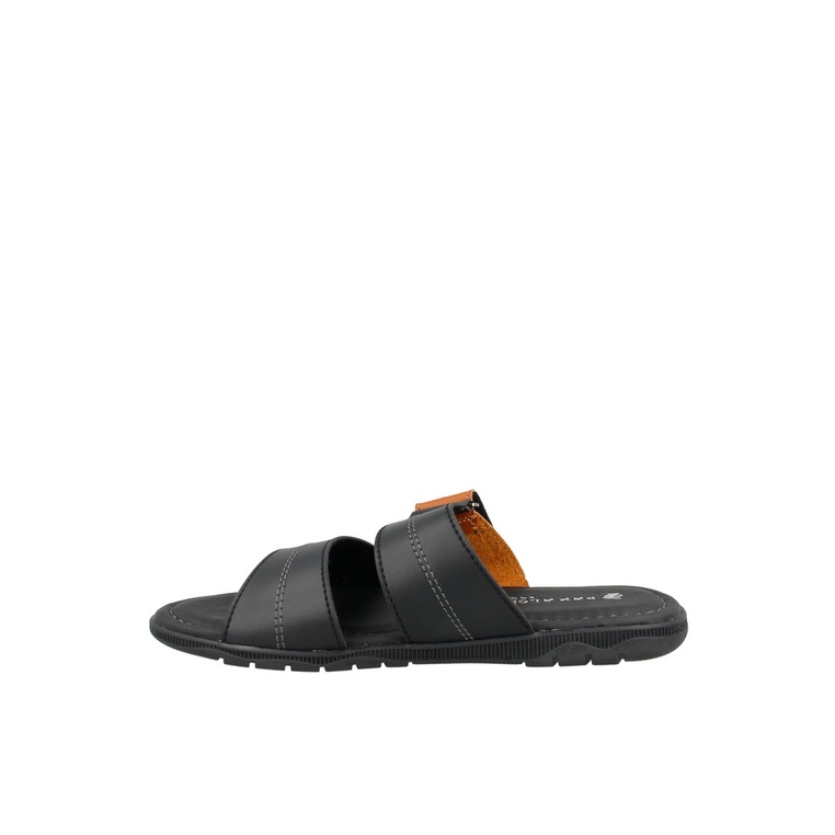 SANDAL SLIDE PAKALOLO PRIA ORIGINAL CASUAL KULIT ASLI HITAM PB38