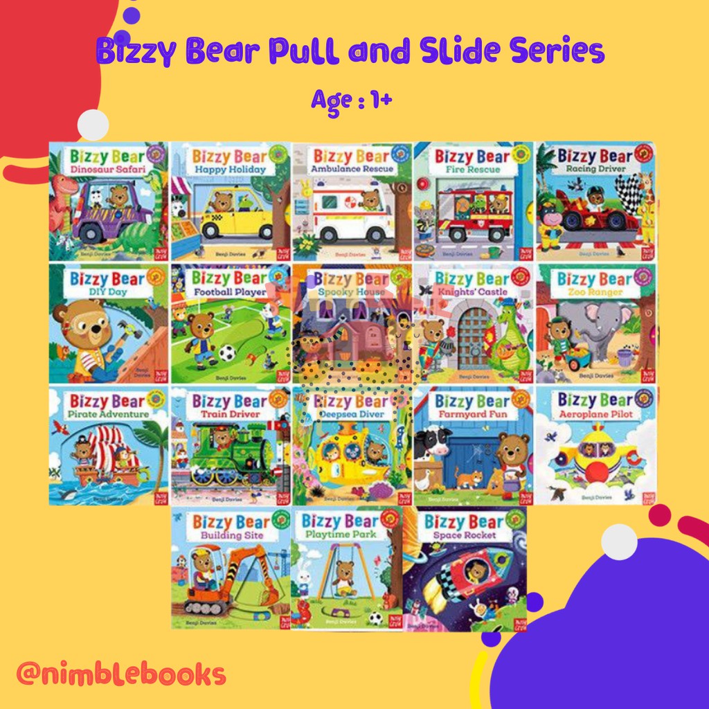 BIZZY BEAR Pull and Slide Series