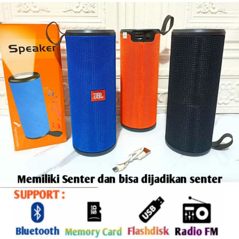 Musik Box Bluetooth Full Bass Speker Bluetooth Memiliki senter