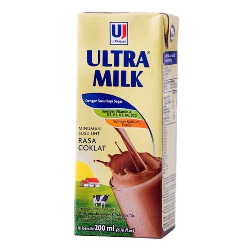 

Susu Ultra 200ml satuan rasa Cokelat - Bekasi