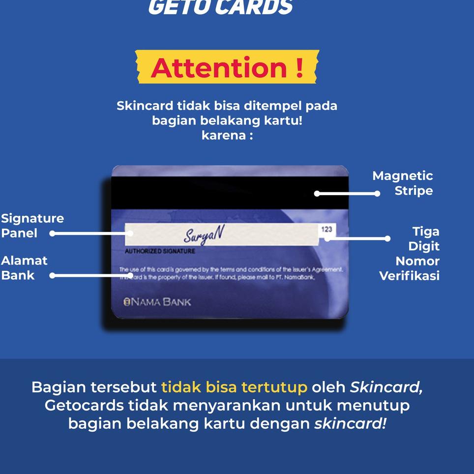 Spesial Promo 
VnH Binance Edition | GETO CARDS (Skin / Sticker untuk kartu ATM) Stok@melimpah