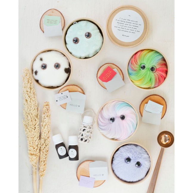 Worry pet Vol.03 - Sensory toy for mental health anxiety buddy- Fidget - Stress ball - Bag Charm