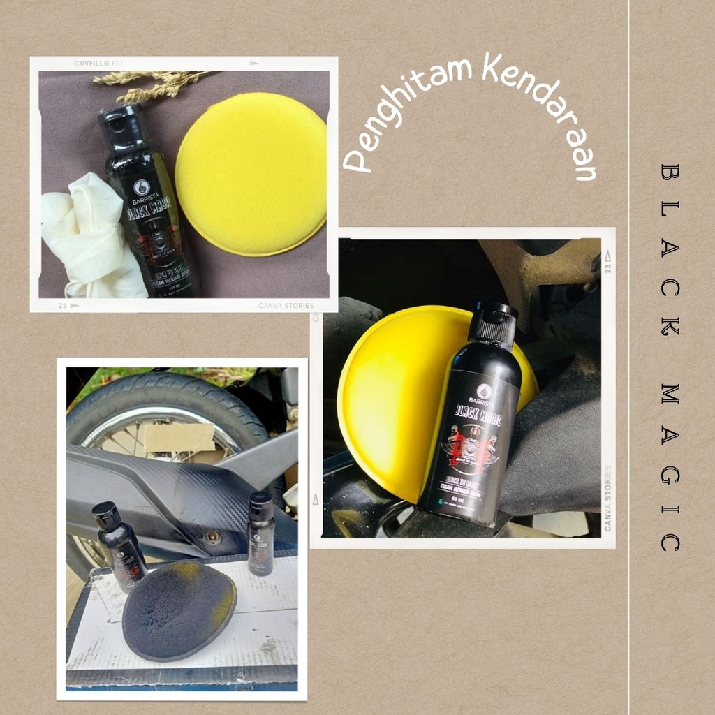 BLACK MAGIC PENGHITAM BODY KENDARAAN MOTOR MOBIL - PERMANEN BAYAR DITEMPAT