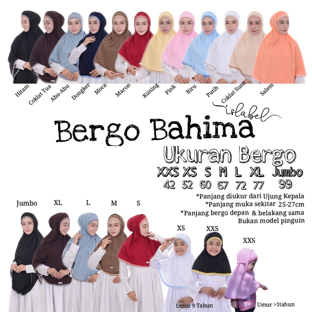 BERGO BAHIMA PINK -  Babat Alhikmah / Kerudung Alhikmah renda / Jilbab Babat Alhikmah