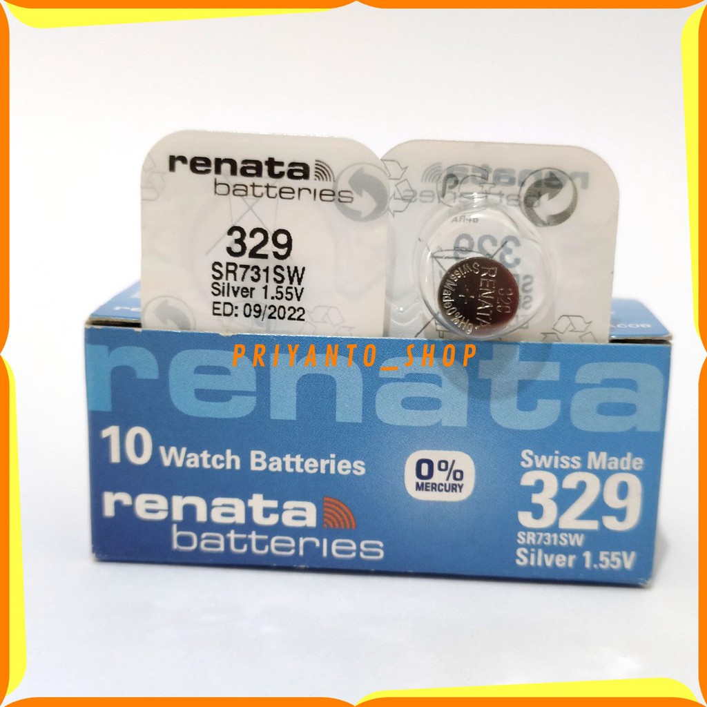 BATTERY BATERAI BATRE RENATA SR731SW SR731 SR 731 SW 329 ORIGINAL