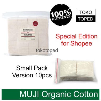 AN Authentic MUJI Organics Cott0n | Small Pack 10 pcs | japan japanese kapas organik