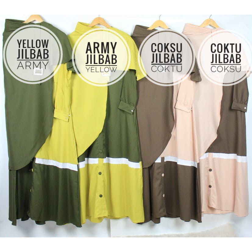 Gamis Wollycrepe set KAZEERA busana Muslim Termurah Set khimar pakaian wanita baju cewek terbaru hit