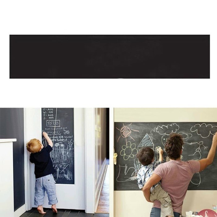 Wallpaper Sticker | Wall Stiker BLACK Chalk Board 45 cm x 2 Mtr