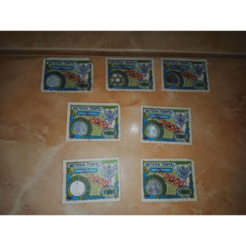 

materai lama tahun 2000cap ijo