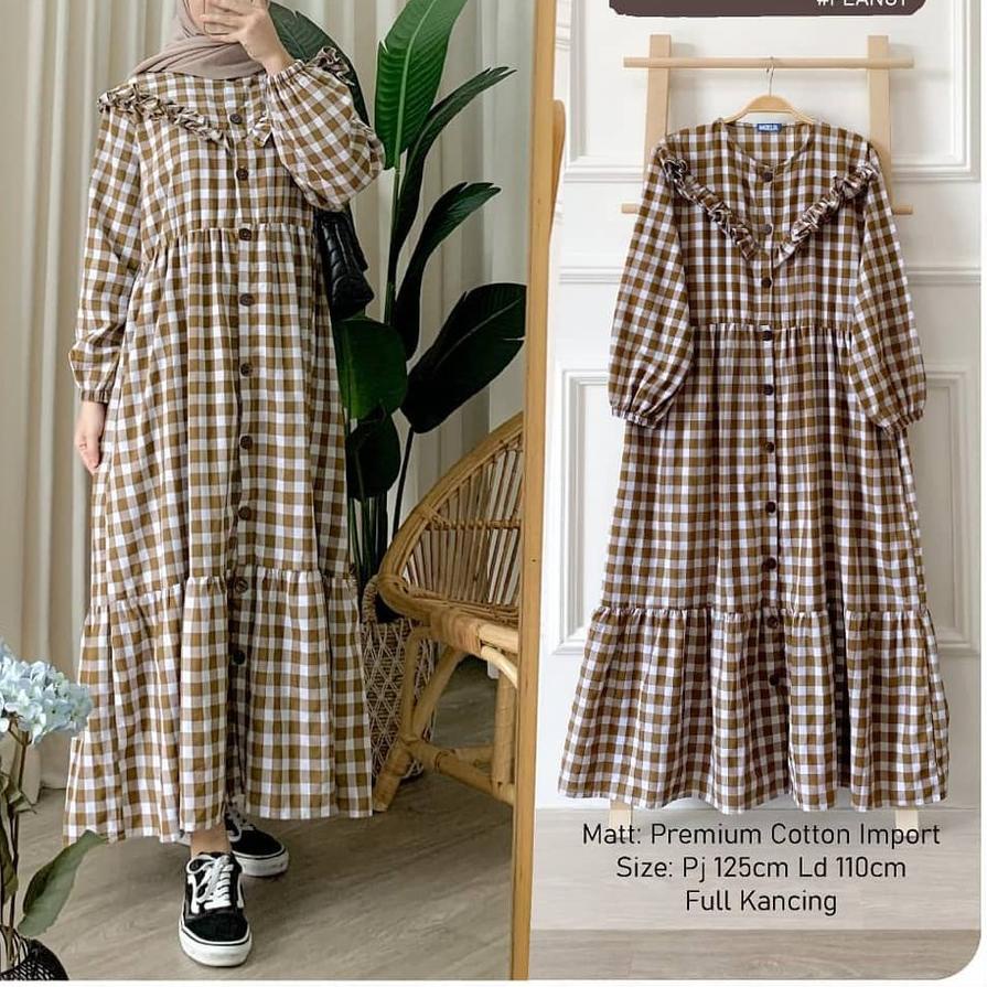 PROMO CUCI GUDANG MURAH-PAKAIAN WANITA TERBARU 2023//GAMIS WANITA TERLARIS//TARTA MIDI LONG DRESS TU
